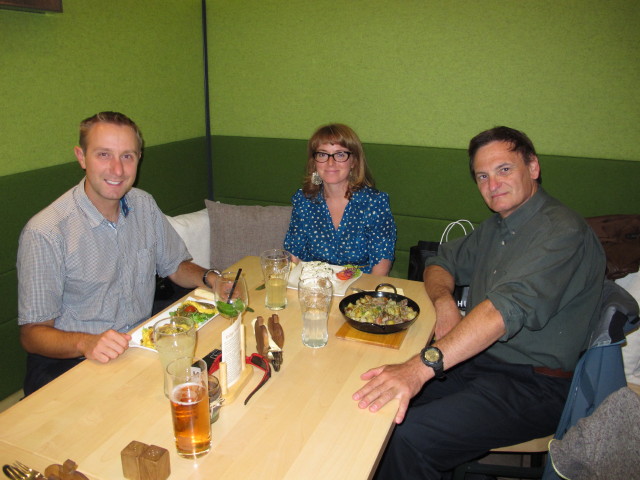 Ich, Angelika und Reinhard im Jonathan & Sieglinde