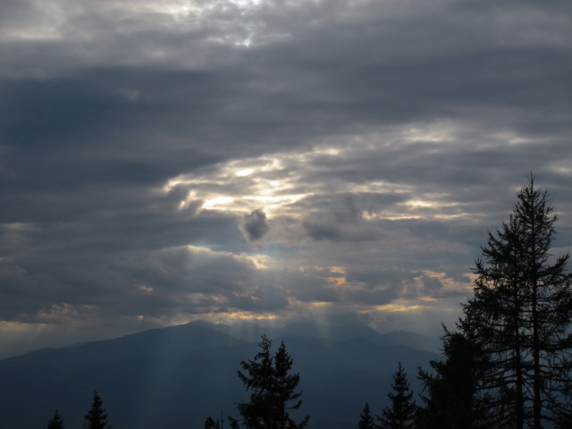 von der Mugel Richtung Westen (29. Aug.)