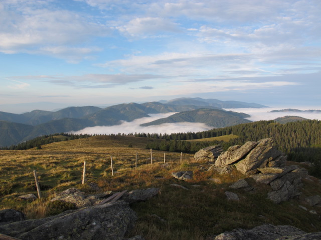 vom Wetterkogel Richtung S&uuml;dwesten (30. Aug.)