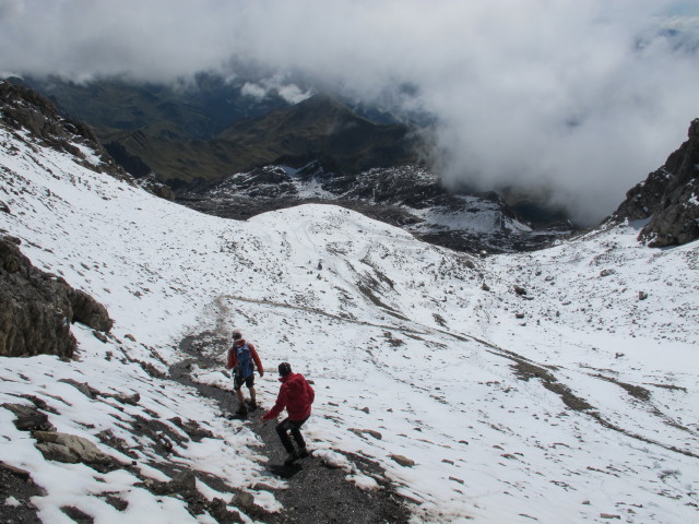 Andreas und Corinna auf Weg 02 zwischen Schesaplana und Totalph&uuml;tte