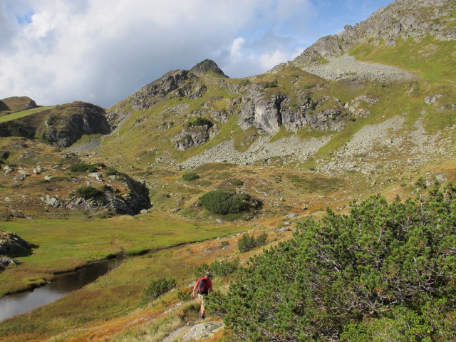 Axel zwischen Seekarhaus und Nordwestgrat der Wurmwand