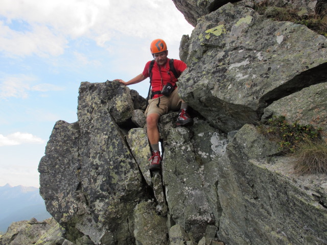 Axel am S&uuml;dostgrat der Wurmwand