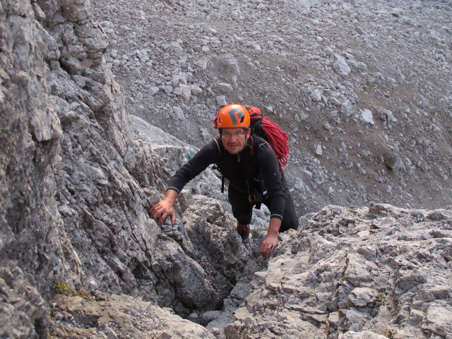 Axel am zweiten Vorbau der Bischofsm&uuml;tze (20. Sep.)