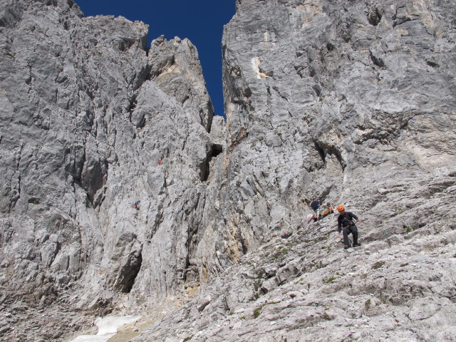 Axel zwischen M&uuml;tzenschlucht und zweitem Vorbau der Bischofsm&uuml;tze (20. Sep.)