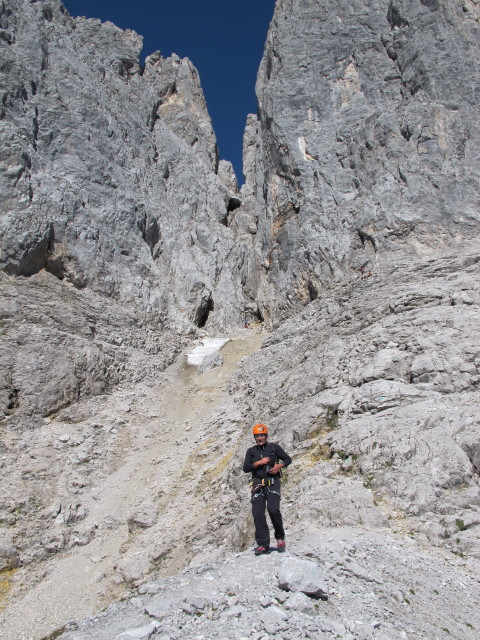 Axel zwischen M&uuml;tzenschlucht und zweitem Vorbau der Bischofsm&uuml;tze (20. Sep.)