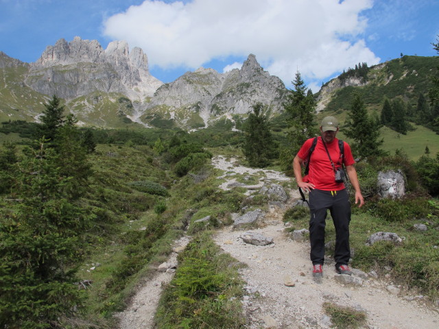 Axel auf Weg 611 zwischen Hofp&uuml;rglh&uuml;tte und Aualm (20. Sep.)