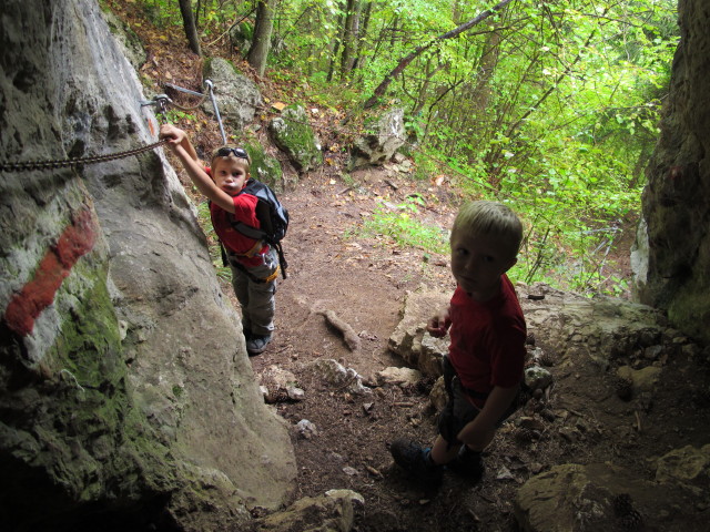Miguel und Kimo am F&uuml;rststeig