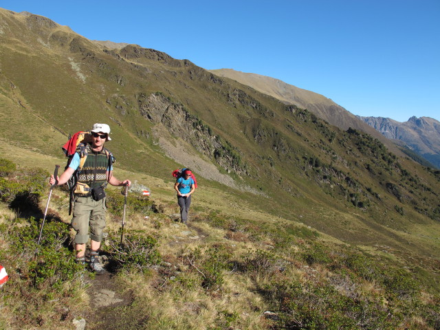 Christoph und Anna zwischen Sch&auml;falmbach und K&ouml;llenzeiger (27. Sep.)