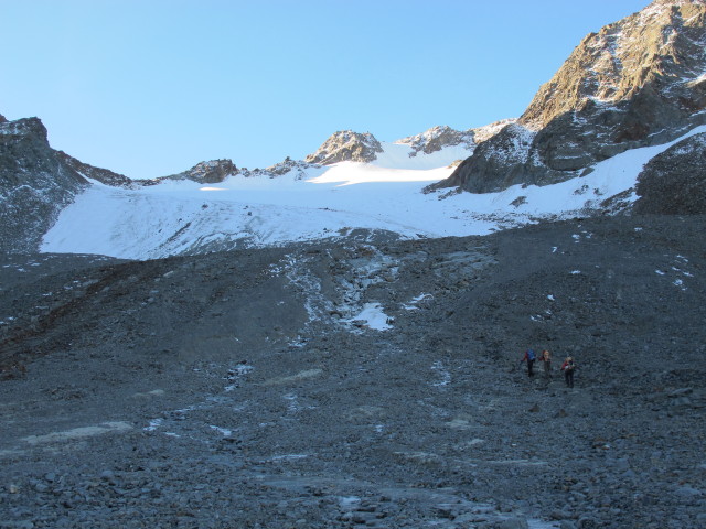 Anna, Christoph und Gudrun im L&auml;ngental zwischen Westfalenhaus und L&auml;ngentalferner (28. Sep.)