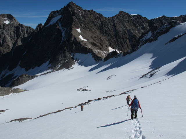 Christoph, Gudrun und Anna am L&auml;ngentalferner (28. Sep.)