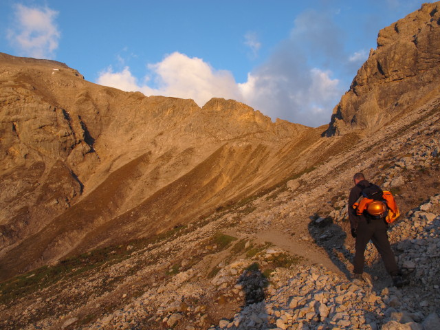 Erich auf Weg 618 zwischen Guttenberghaus und Gruberscharte (5. Okt.)