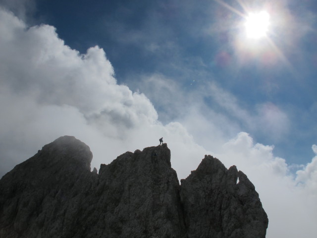 Ramsauer Klettersteig: zwischen Hoher Gamsfeldspitze und Niederer Gamsfeldspitze (5. Okt.)