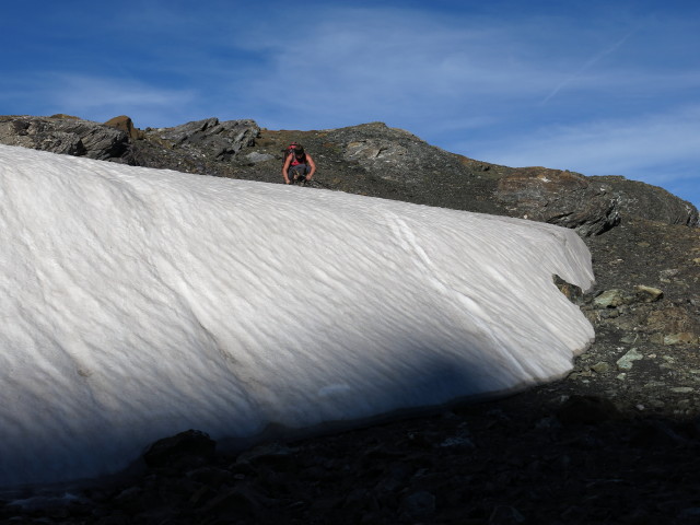 Gudrun zwischen Lizumer Reckner und Lizumer Sonnenspitze (18. Okt.)