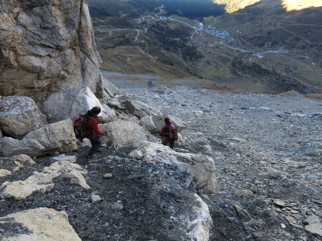 Gudrun und Christoph zwischen Tarntalscharte und Lizumer H&uuml;tte (18. Okt.)
