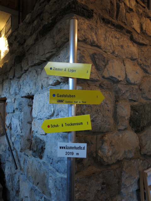 Lizumer H&uuml;tte, 2.019 m (18. Okt.)