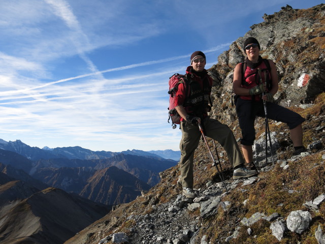 Christoph und Gudrun zwischen Lizumer Böden und Geier (19. Okt.)