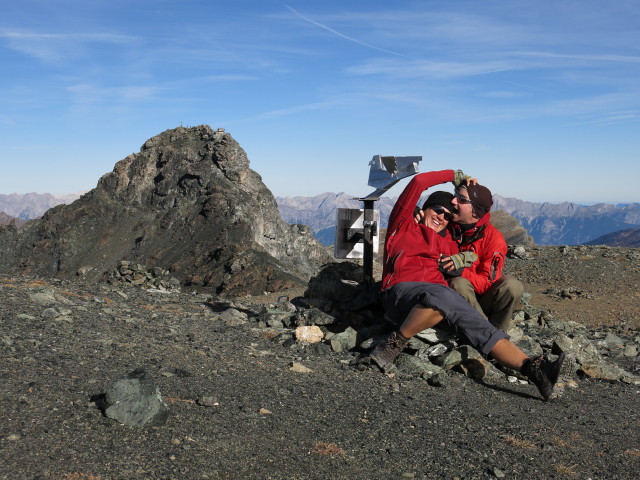 Gudrun und Christoph am Geier, 2.857 m (19. Okt.)