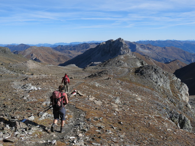 Gudrun und Christoph zwischen Geier und Gsch&uuml;tzspitzsattel (19. Okt.)