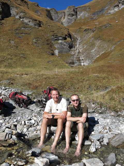 Ich und Christoph im Weitental (19. Okt.)