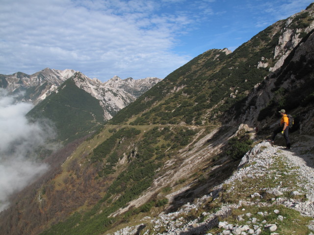 Axel auf Weg 202 zwischen Monte Zevola und Passo della Lora