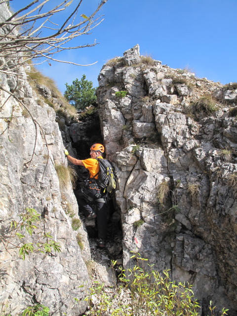 Via Ferrata Giancarlo Biasin: Axel am Abstieg