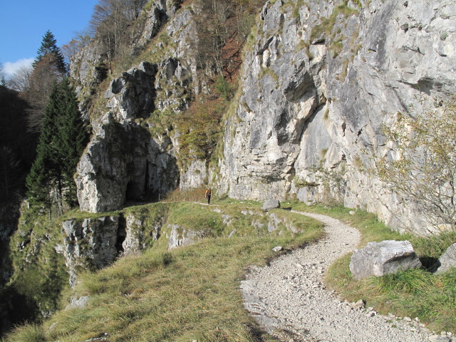 Axel auf Weg 152 am Sass Brusai