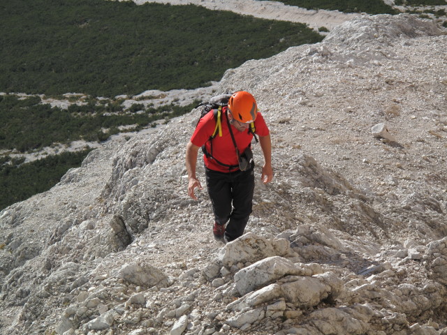 Axel auf der Passeggiata della Croda