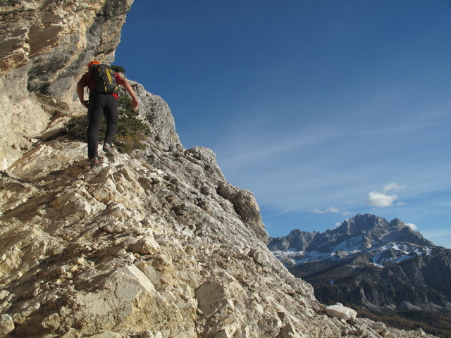 Axel auf der Passeggiata della Croda