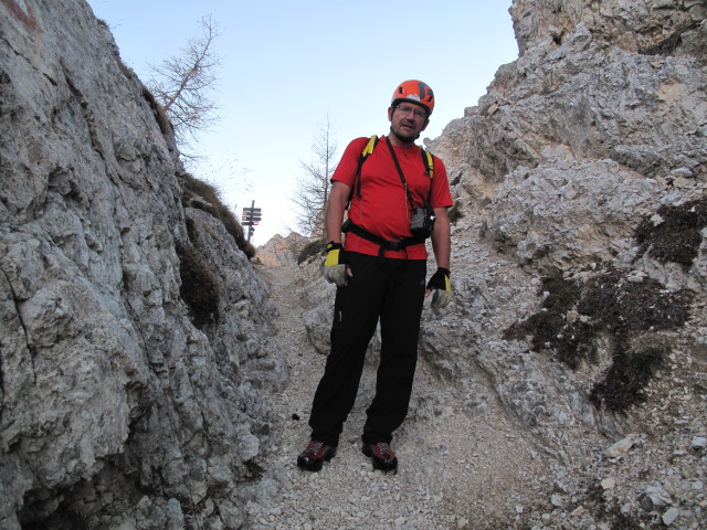 Axel in der Forcella Zum&egrave;les, 2.079 m