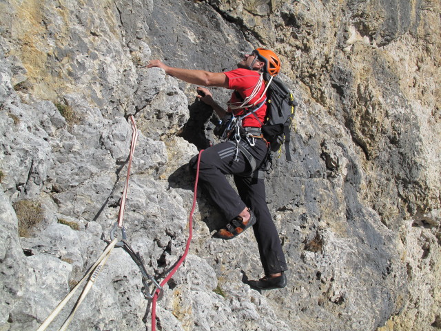'Via del Buco': Axel in der siebten Seill&auml;nge des ersten Teils
