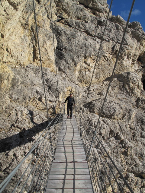 Kaiserj&auml;gersteig: Axel auf der H&auml;ngebr&uuml;cke