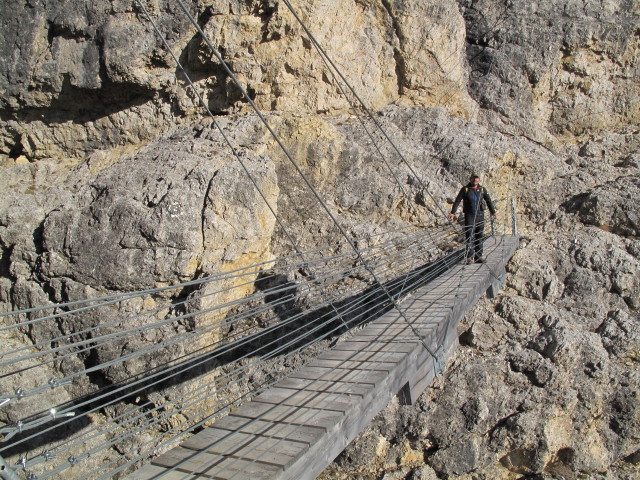 Kaiserj&auml;gersteig: Axel auf der H&auml;ngebr&uuml;cke