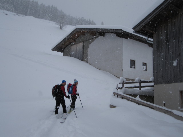 Axel und Lea auf der Unteren Pr&auml;dastenalm