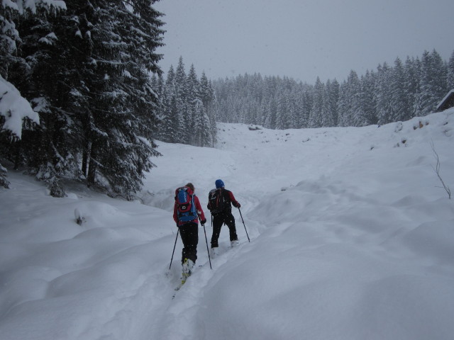 Lea und Axel zwischen Unterer Pr&auml;dastenalm und Oberer Pr&auml;dastenalm