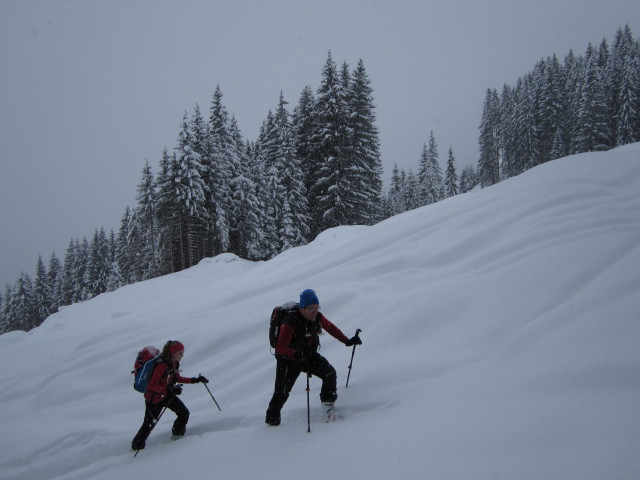 Lea und Axel zwischen Unterer Pr&auml;dastenalm und Oberer Pr&auml;dastenalm