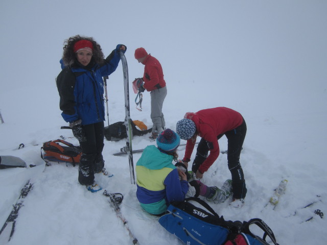 Anabel, Erhard, Lea und Martina am Feldalphorn, 1.923 m