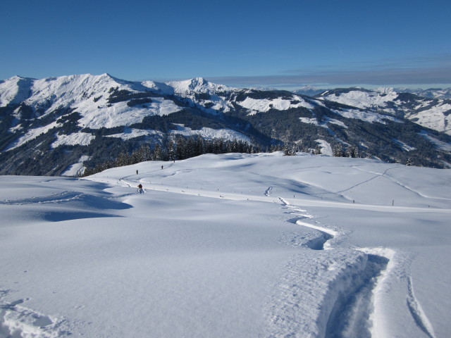 Erhard, Wolfgang und Anabel auf der Lodronalm