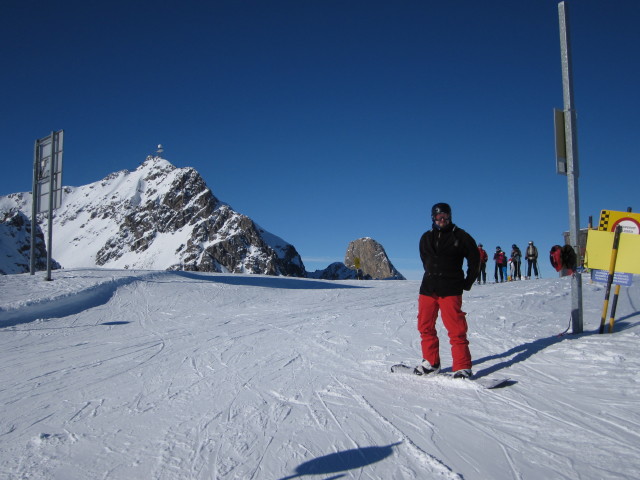 Markus bei der Bergstation des Vallugalifts, 2.578 m