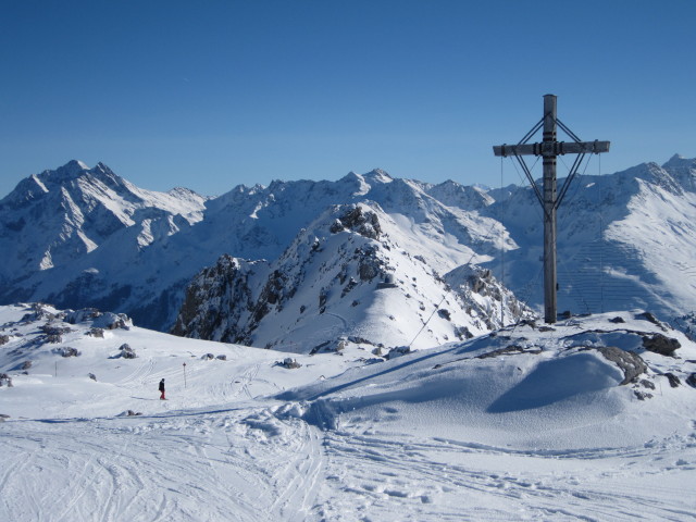 Markus auf der Skiroute Mattunjoch