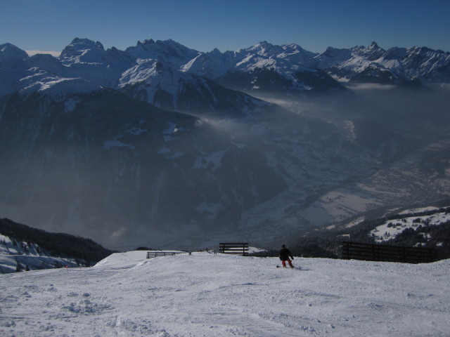 Markus auf der Skiroute 'Wang'