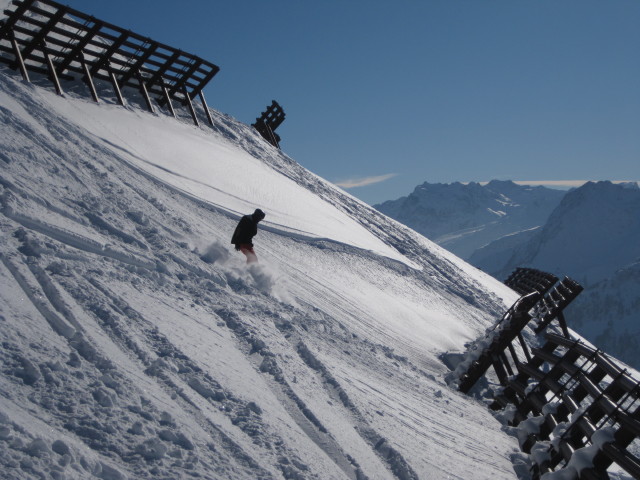 Markus auf der Skiroute 'Wang'
