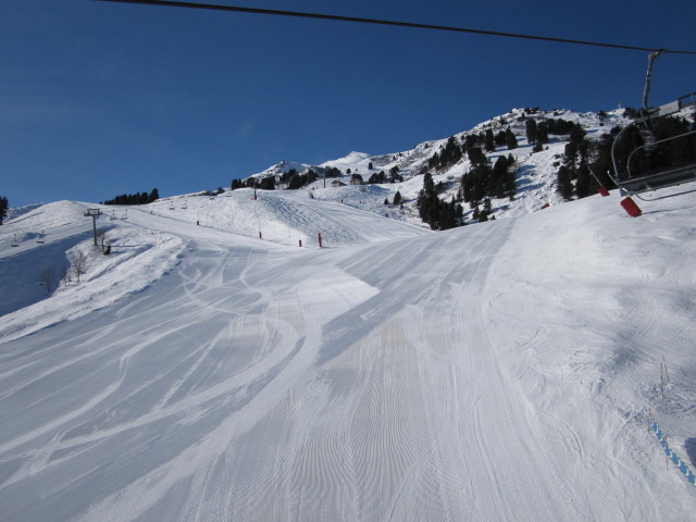Piste Fouine vom Télésiège Arolles aus (8. März)
