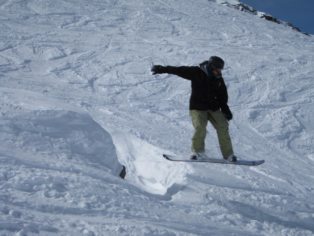 Markus zwischen den Pisten Combe de Caron und Col de l'Audzin (8. März)