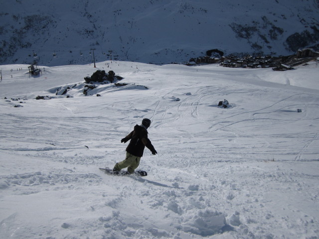 Markus zwischen den Pisten 4 Vents und Léo Lacroix (8. März)
