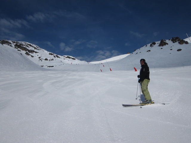 Markus auf der Piste Creux (9. März)