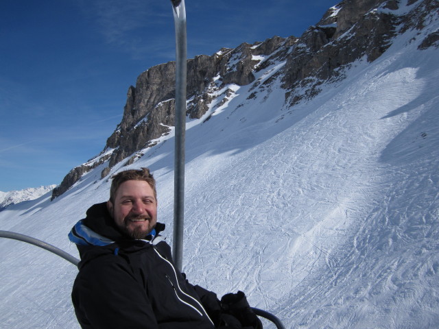 Markus im Télésiège Chanrossa (9. März)