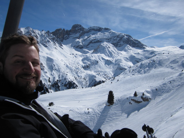 Markus im Télésiège Chapelets (9. März)