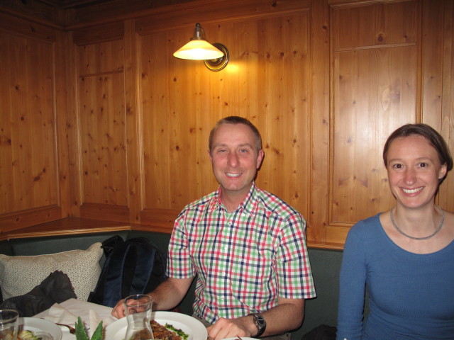 Ich und Carmen in der Gastwirtschaft Stopfer