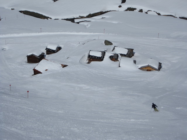 Markus auf der Skiroute 4a (16. Apr.)