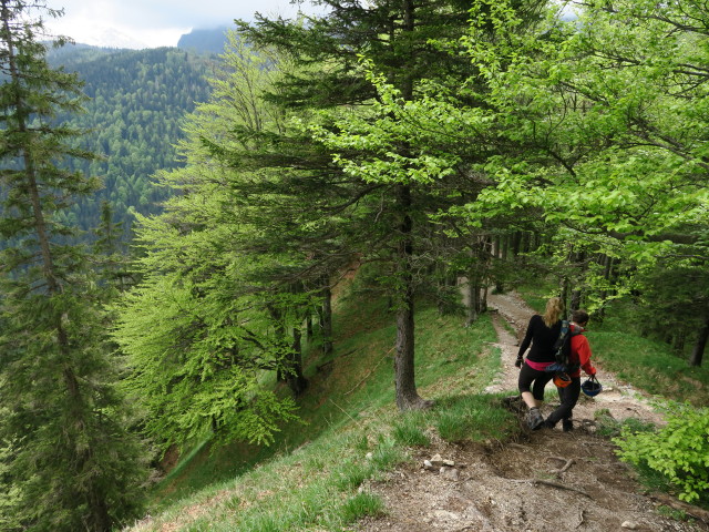 Sabrina und Christian zwischen Grünstein und Grünsteinhütte